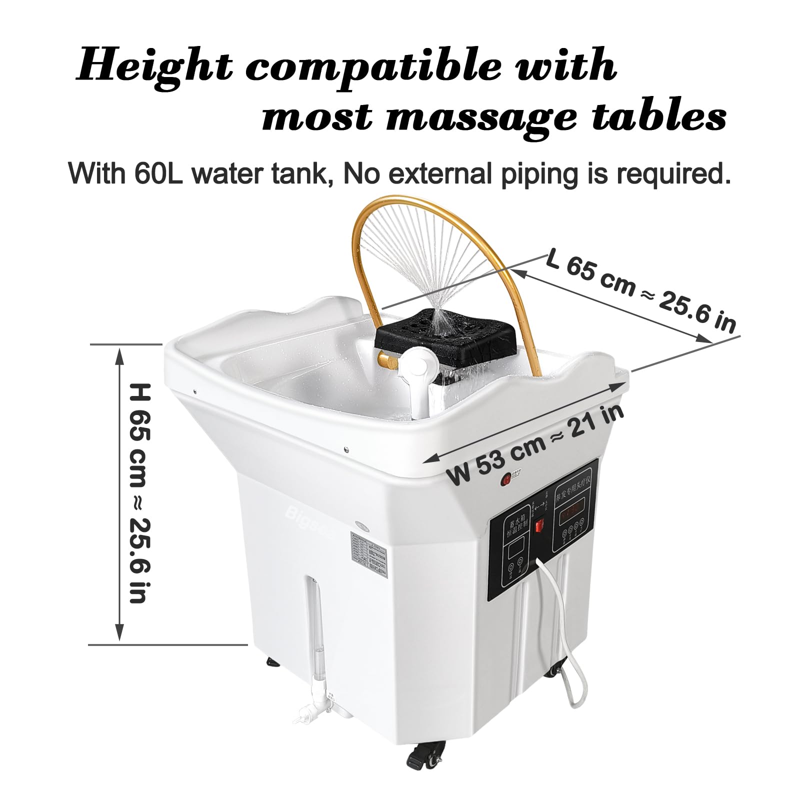 Amazon.com: Bigsea Japanese Head Spa Equipment Sink Portable with