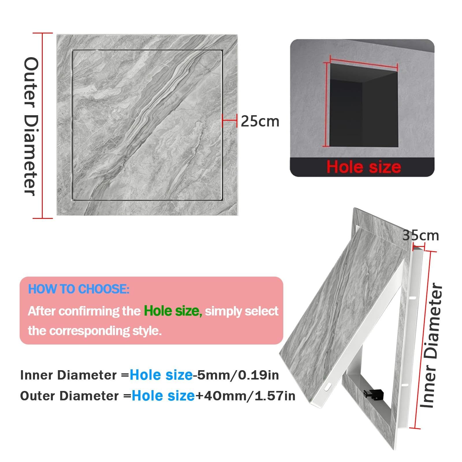 Coperchio Ispezione For Pareti E Soffitti, Chiusura Magnetica