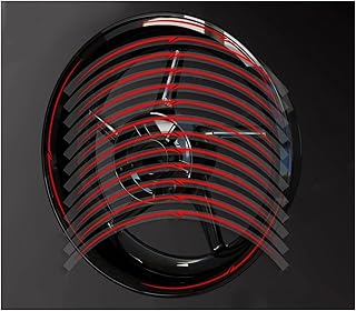Pegatina Reflectante Impermeable A Rayas Hun Para Rueda De Motocicleta, Pegatina Decorativa Para Modificación De Llanta, Marca Para Kawasaki Z650 Z1000 (Color : Rojo)