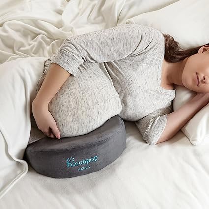 hiccapop Pregnancy Pillow Wedge for Belly Support | Maternity Wedge Pillow | Belly Wedge Pillow | Pregnancy Wedge Pillows Support Body, Legs, Back, Knees
