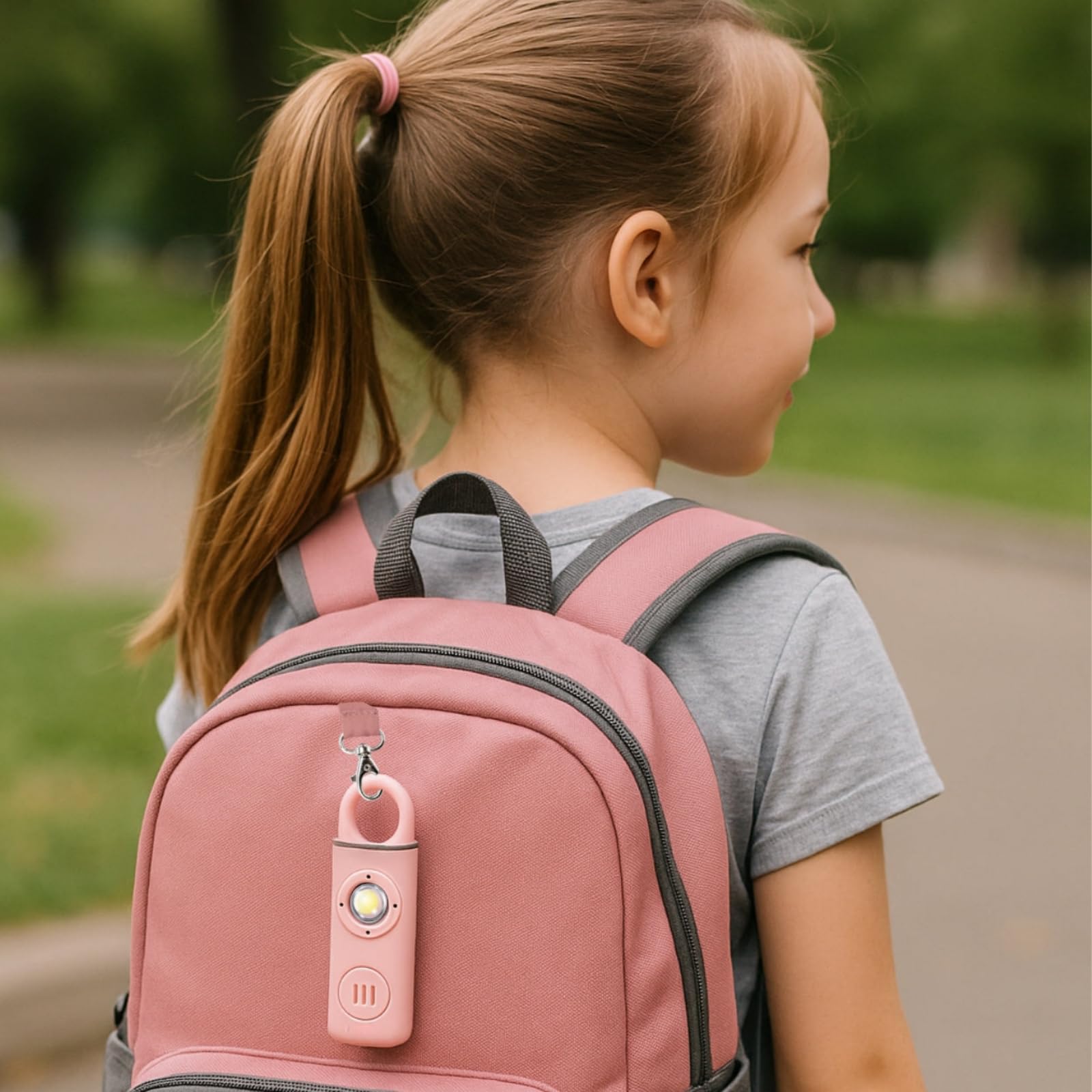 beesayfe 2.0 Taschenalarm，Tragbares Selbstverteidigungsgerät mit einem 130-Dezibel-Alarm und LED-Licht, geeignet für Kinder, ältere Menschen und Nachtschichtarbeiter
