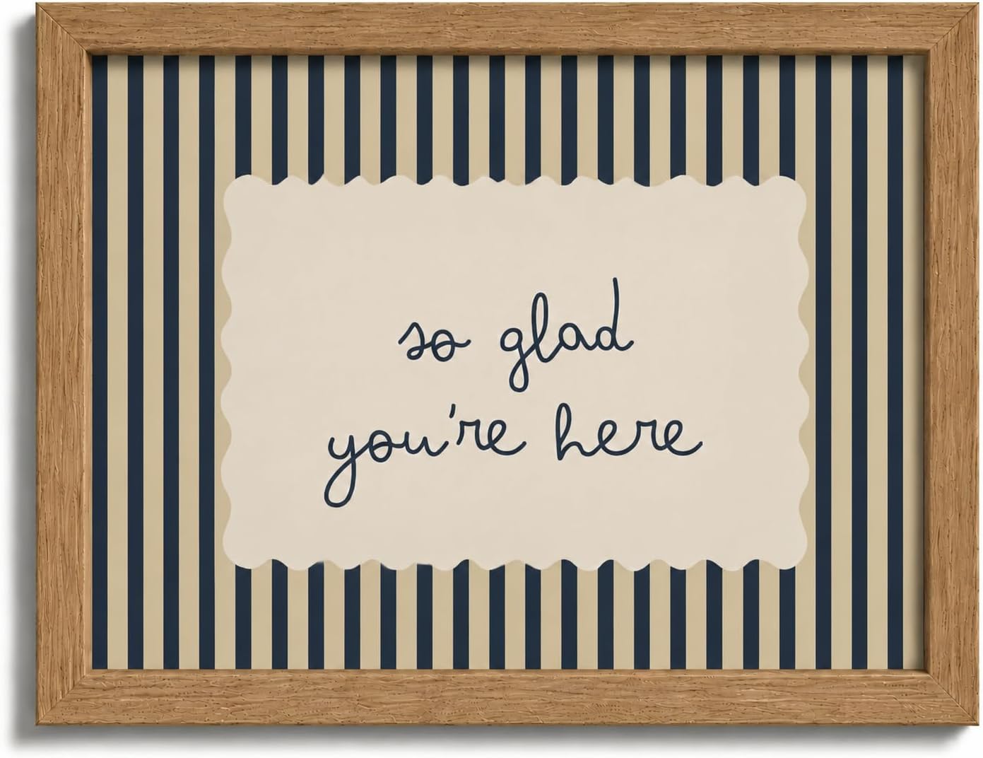 Framed Welcome Quotes Canvas Wall Art for Family,8x10 Inch