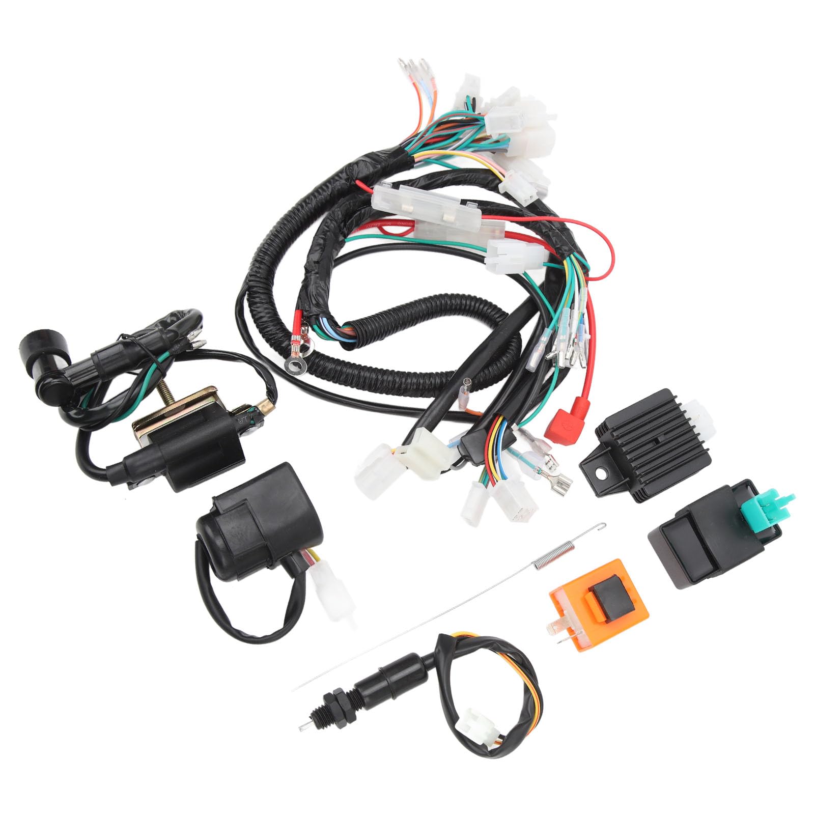 Dpofirs Kit Cablaggio Avviamento Motore per Impieghi Gravosi 12V per CT70 1969-1982, Cablaggio Avviamento Elettrico Facile Installare Sostituzione Rapida per gli Appassionati di Motociclette