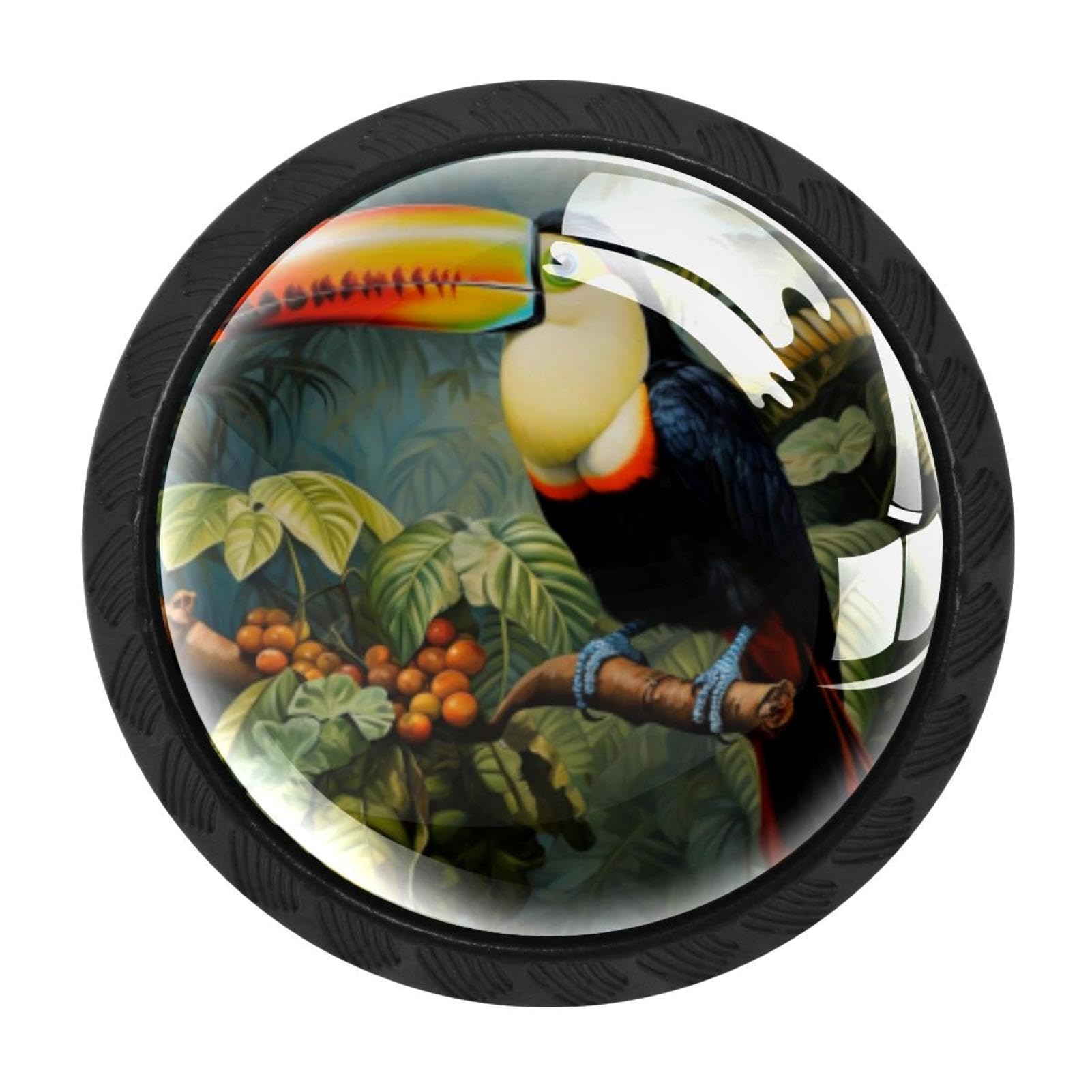 Chenzzzz Multicolored 05 4 Pack Toucan Kitchen Cabinet Knobs Drawer Knobs Door Dresser Handles For Personalized Gifts Great For Any Occasion