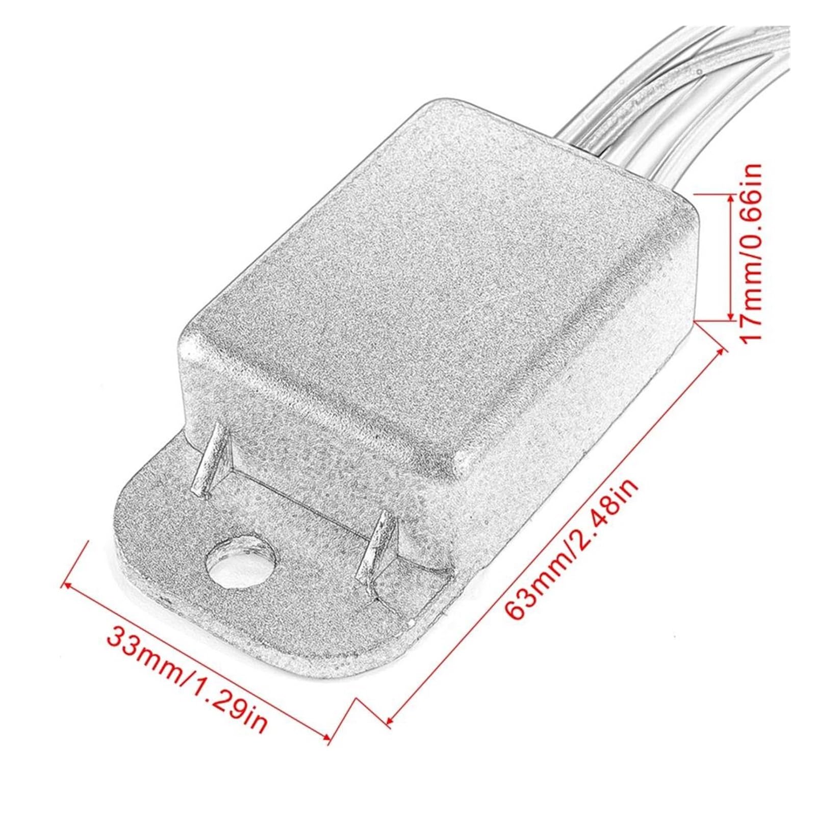 Régulateur Redresseur Tension Moto YEDWEW 6V Pour Honda CT110 1986-2003 - 31600-459-910