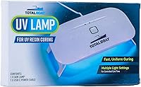 TotalBoat 36W UV Resin Curing Lamp: 24 LEDs, 3 Timers (60s/90s/150s), Large 6x3" Area for Fast Even Cures in Jewelry, Crafts & DIY