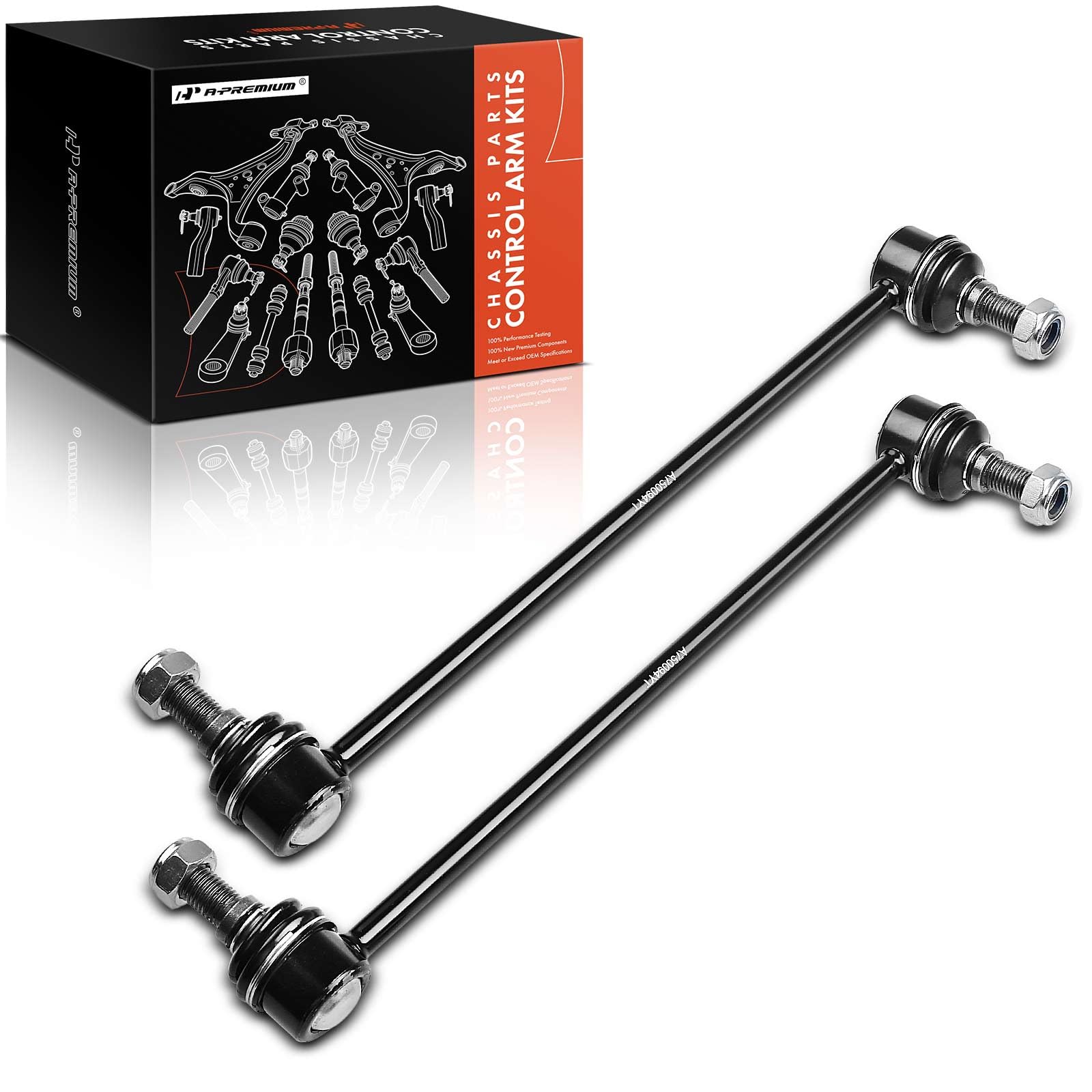 A-Premium 2Pcs Front Sway Bar End Links Stabilizer Bar Links, Compatible with Nissan & Infiniti - 2007-2020 - Altima Rogue (Select/Sport) Murano Pathfinder Maxima Quest QX60 JX35