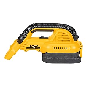DEWALT 20V MAX Hand Vacuum, Cordless, for Wet or Dry Surfaces, 1/2-Gallon Tank, Washable Filter, Portable, Bare Tool Only (DCV517B)