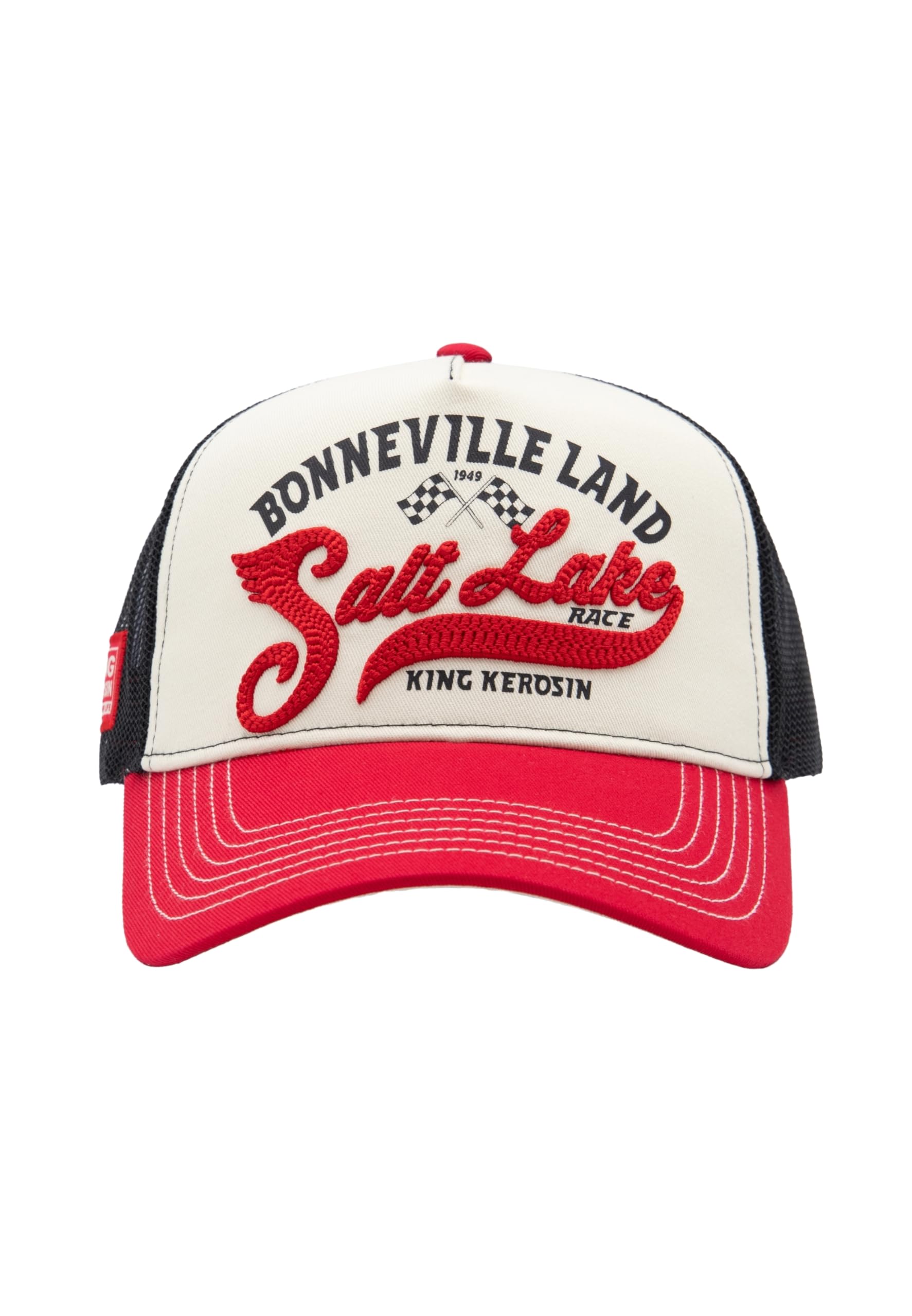 King Kerosin Casquette de camionneur pour homme, style racing, Bonneville Land Salt Lake