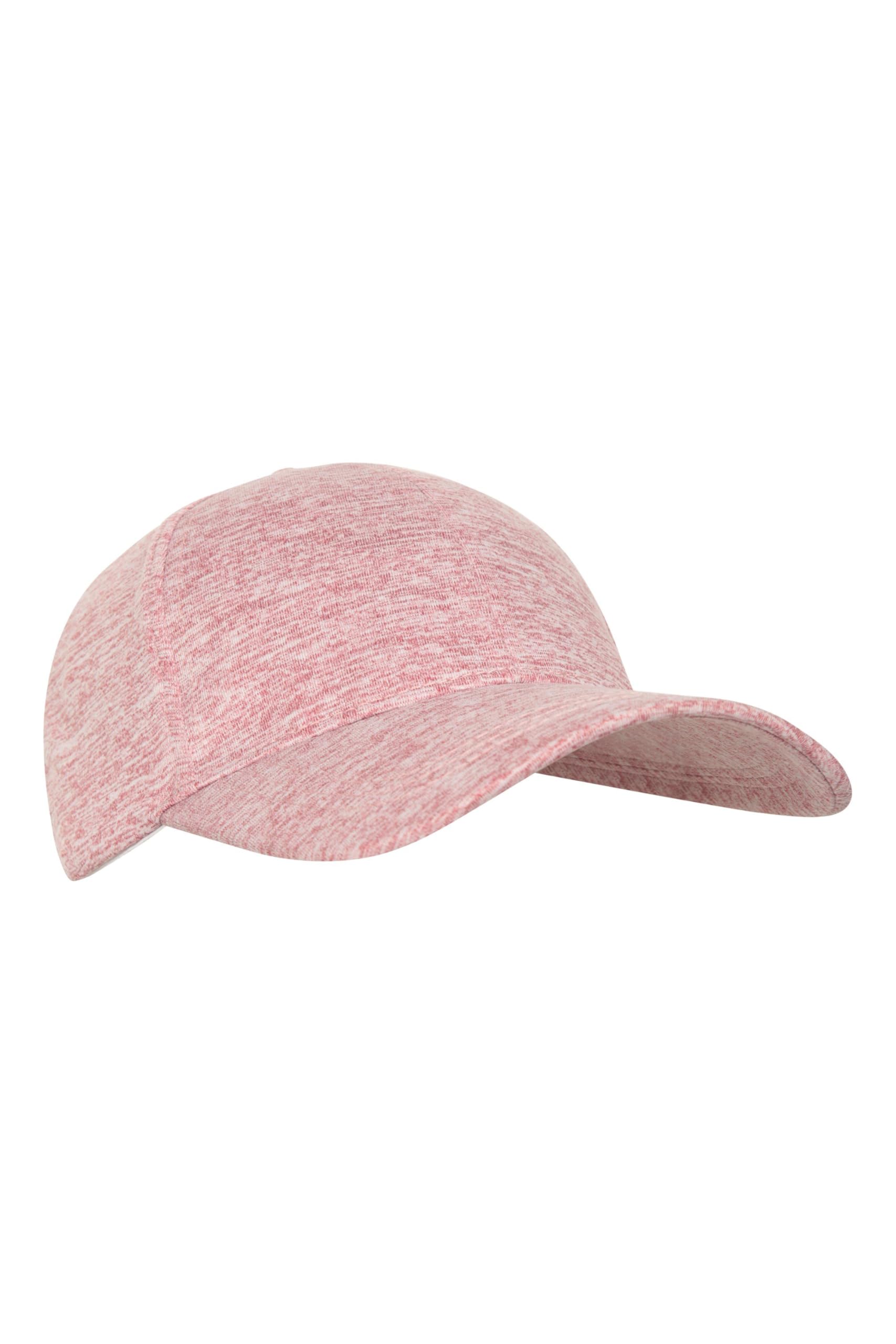 Mountain Warehouse Women's Dark Pink 'Melange' Baseball Cap Lightweight Casual Stylish Adjustable Strap Hat In