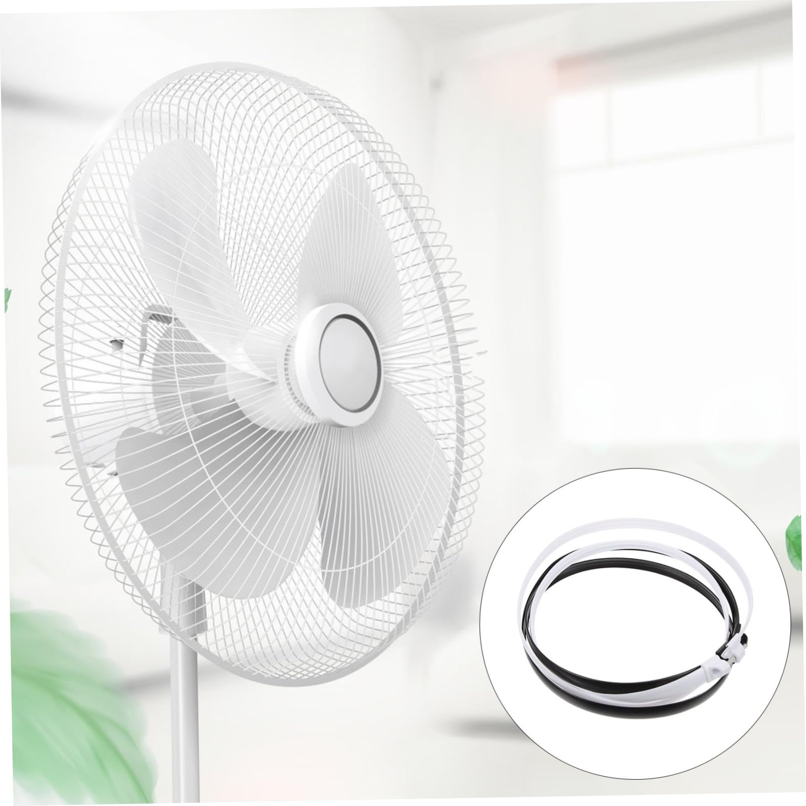 2 aros de repuesto para ventilador de pedestal de 16 pulgadas, anillos de retención de rejilla de plástico para ventiladores de mesa y de pie, piezas de ventilador de fácil instalación 4