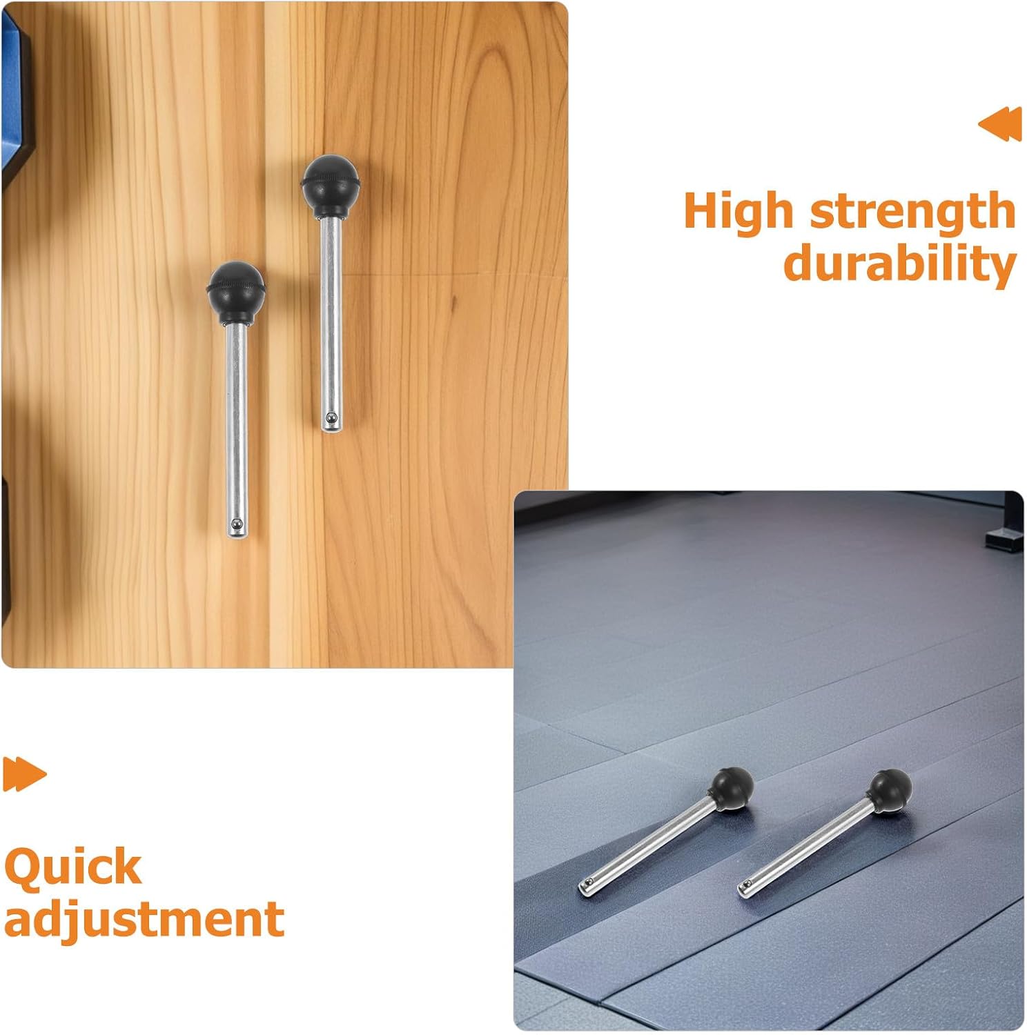 Yardwe 5pcs Heavy Duty Gym Pin Weight Universal Weight Machine Pin Gym Tensile for Home Exercise Machine Parts Accessories