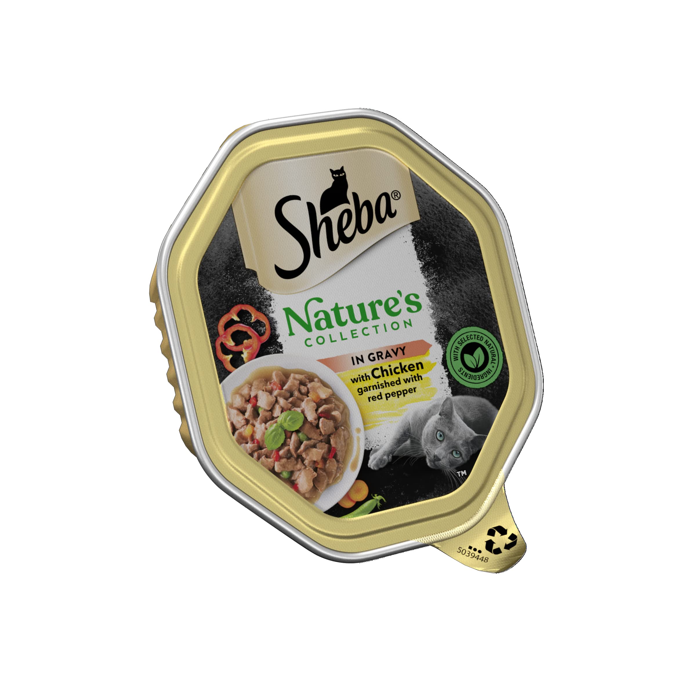 Sheba nourriture pour chat au poulet pour le repas en sauce de midi