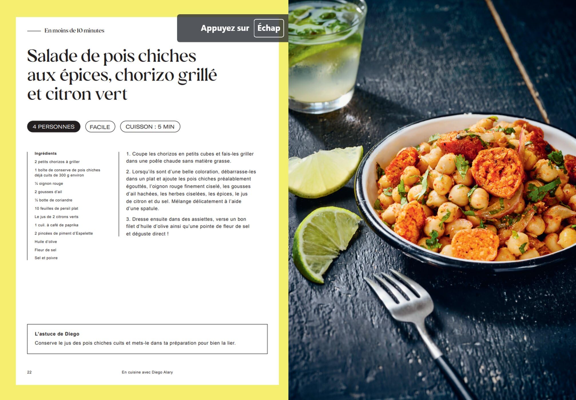 En cuisine avec Diego Alary: 40 recettes en moins de 30 minutes