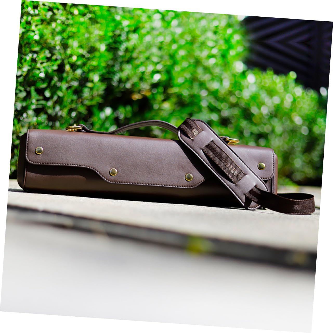 BESPORTBLE 1Pc Portable Flute Carry Bag Padded Flute Case with Shoulder Strap for Stylish Synthetic Design for Adults Women and Men