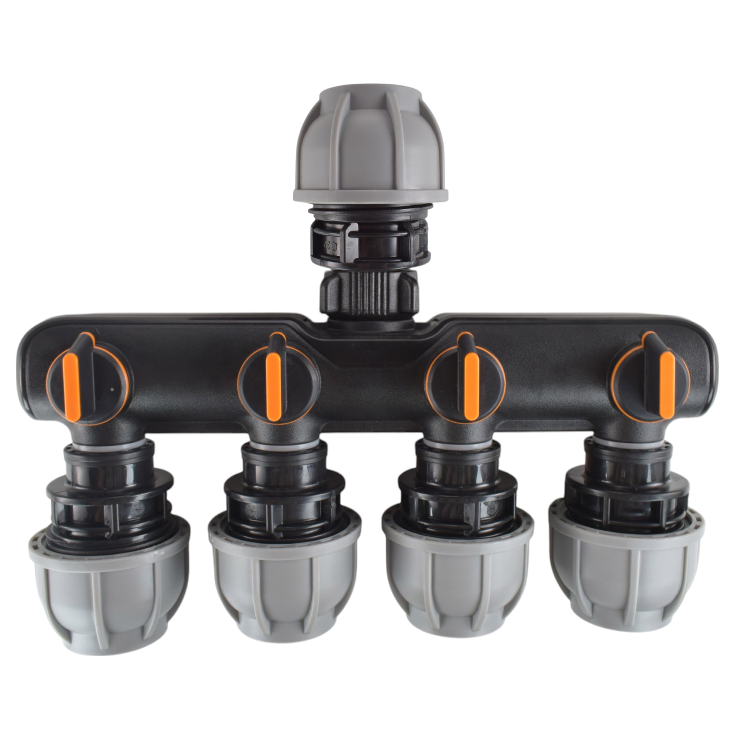 Cost Wise Black/Gray Mdpe Compessionwater Supply Pipe Manifolds Splitters For 25Mm Or 32Mm Mdpe Pipe,Ideal For Irrigation,2 Way Or 4 Way (32Mm-4Way-Straight)