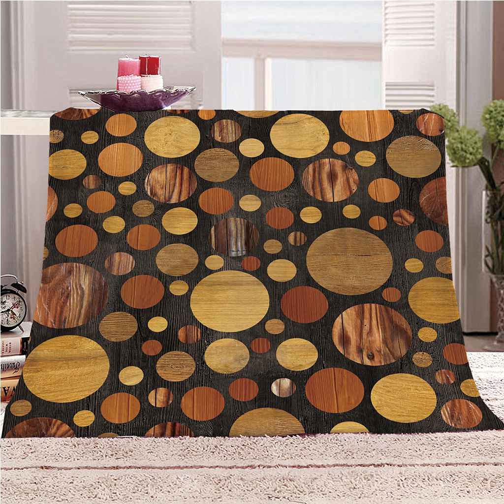 Couverture polaire microfibre impression 3D pour réchauffer vos soirées cocooning sur le canapé