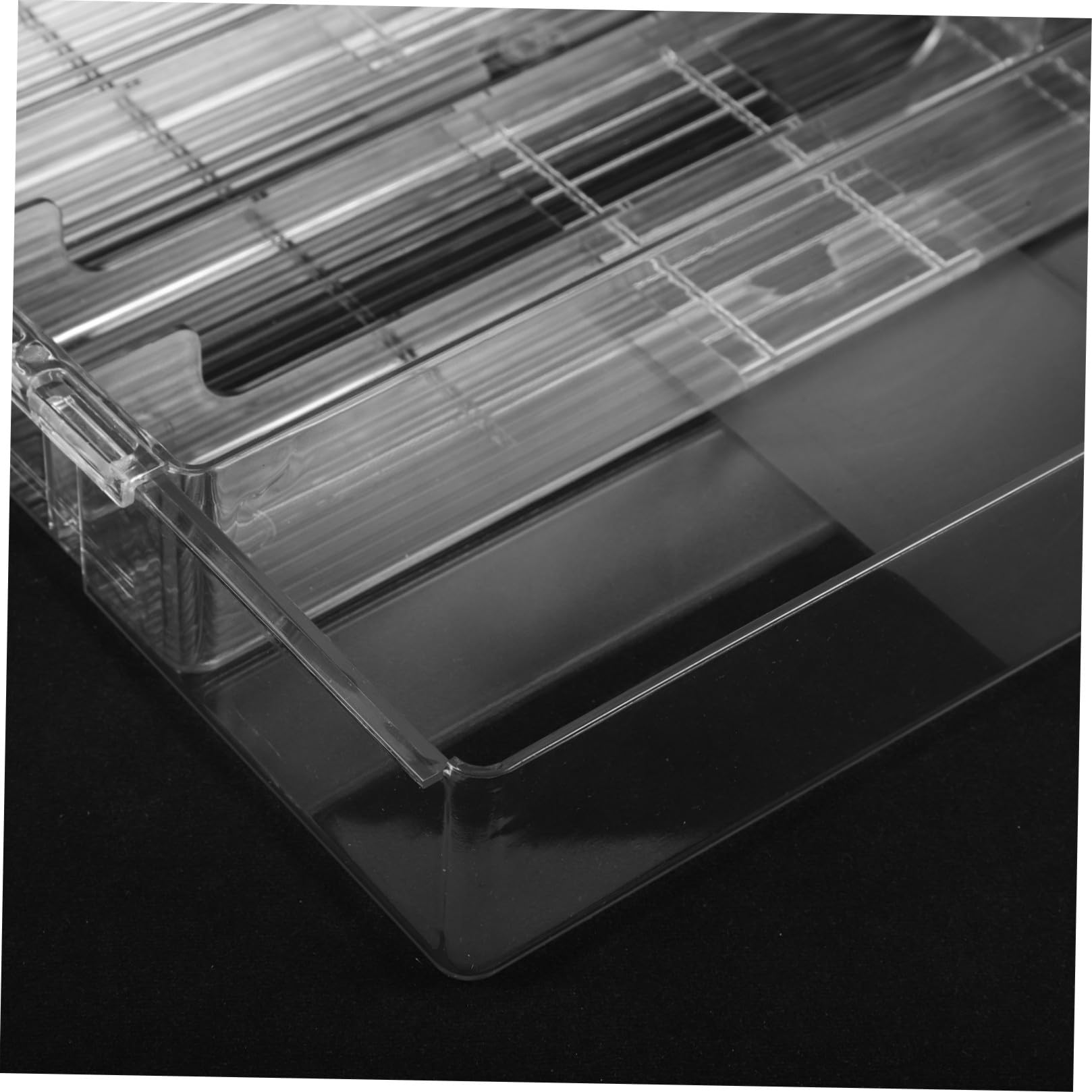 Toyvian Schubladenorganizer aus Acryl Erweiterbarer Besteckhalter mit Fächern Transparenter Besteckkasten für Küchen und Badaufbewahrung