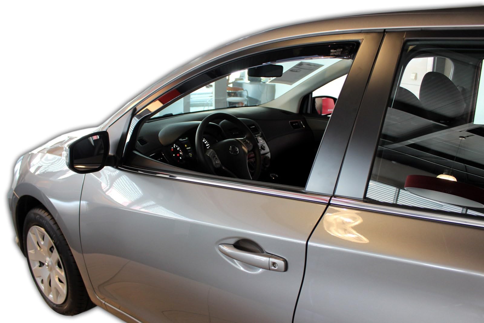 J&J AUTOMOTIVE HEKO Windabweiser für Nissan Pulsar 5-Türer 2014-2018, 2tlg