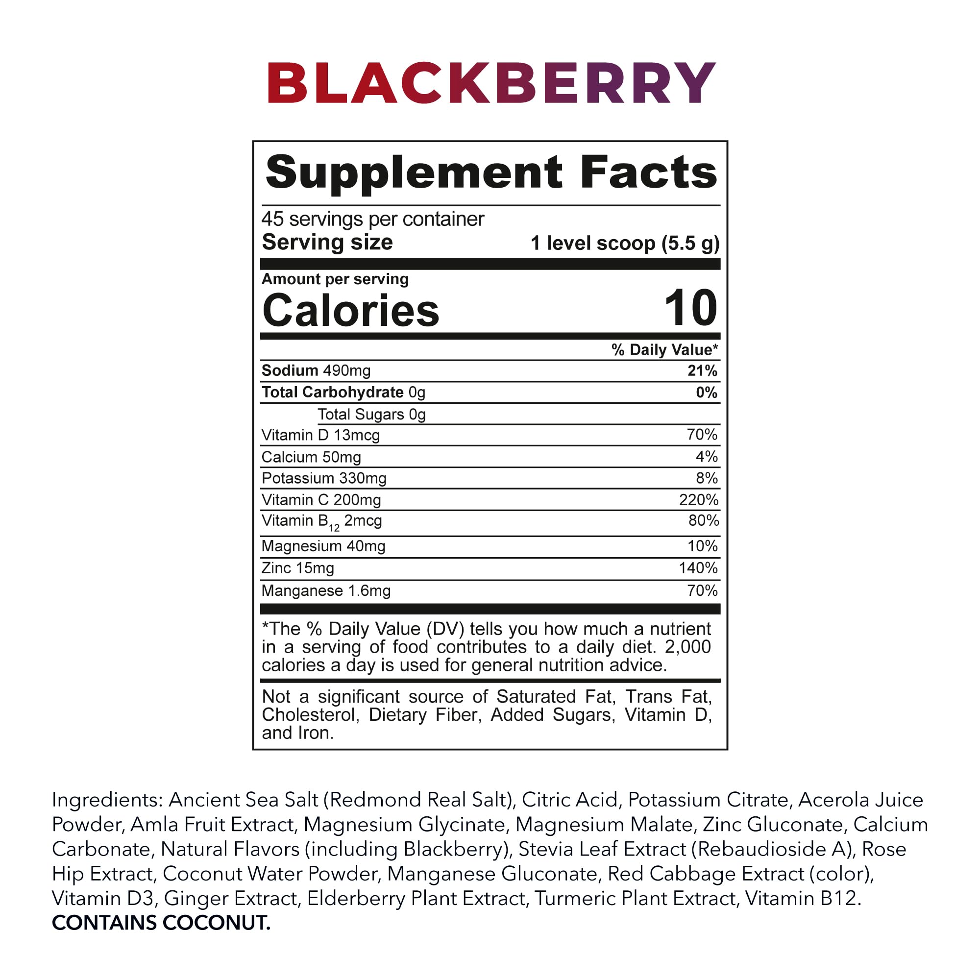 Amazon.com: REDMOND Re-Lyte Immunity, Multivitamin Supplement Mix
