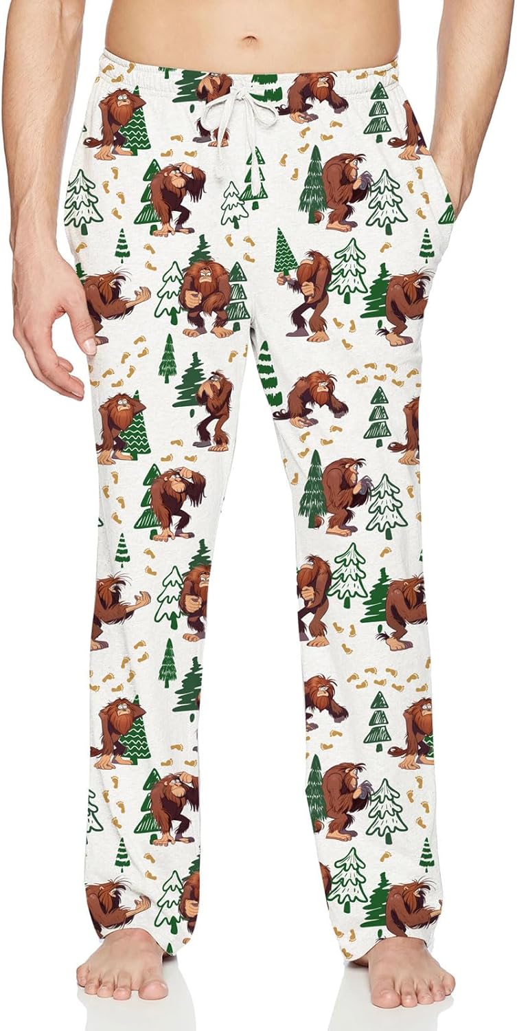 Vogseek Mens Pajama Pants, Funny Lounge Pj for Men, Men's Separate Bottoms with Pockets