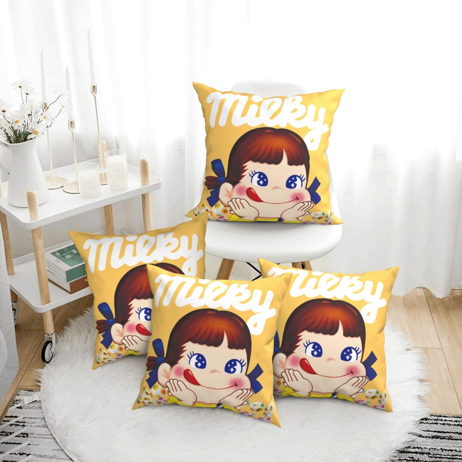 ペコちゃん抱きまくら & ペコちゃんフェイスクッション Amazon.co.jp