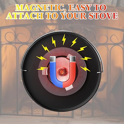 Miniatura 5 de 1 termómetro de estufa de leña, estufa magnética de temperatura, accesorios de estufa de leña, estufa de fuego, termómetro para estufas de leña,