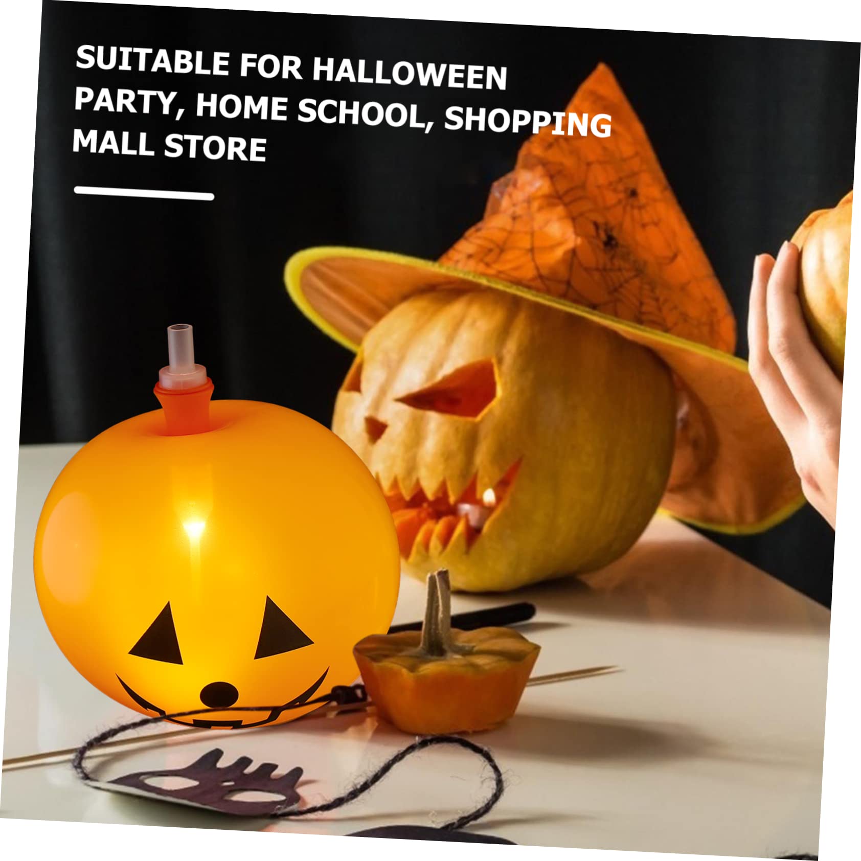 Amazon.co.jp: 15個 ハロウィンバルーン 導かれたハロウィーンの気球 