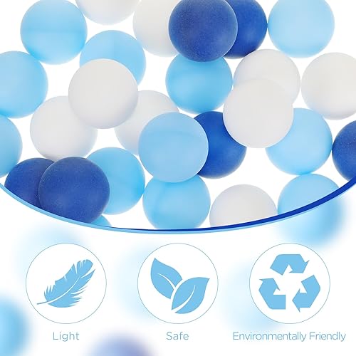 Miniatura 3 de 120 pelotas de tenis de mesa coloridas a granel de 1.575 pulgadas, bolas de plástico para decoración del hogar, tenis de mesa para baby shower,