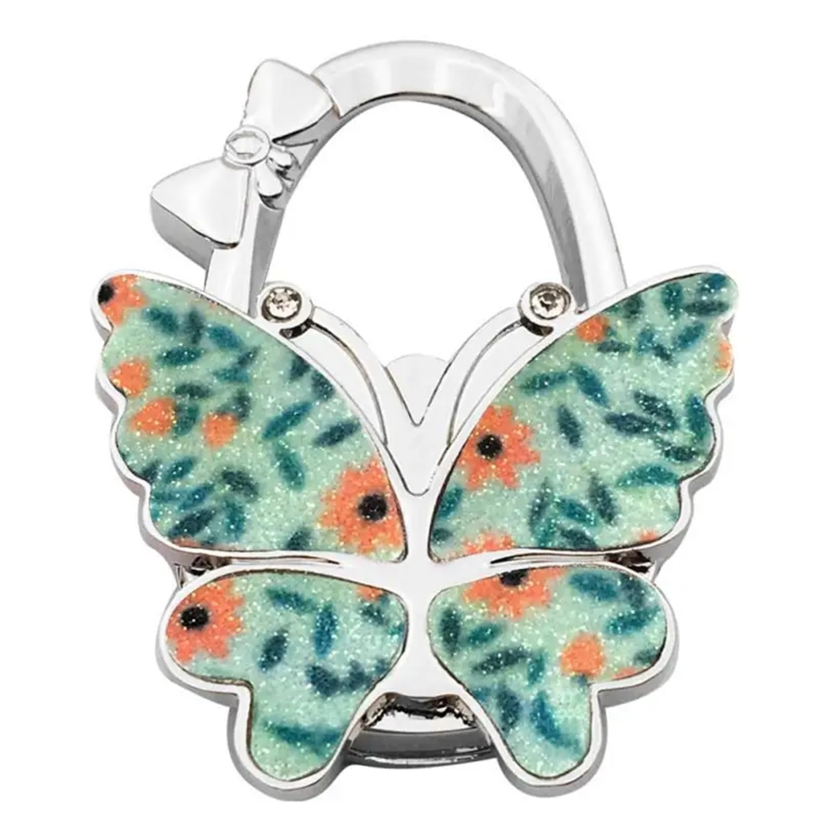 GHHZML Handbag Hooks for Tables Portable Foldable Butterfly Purse Bag Table Hook Holder for Handbag Hanger Home Decoration Desk(Color17)