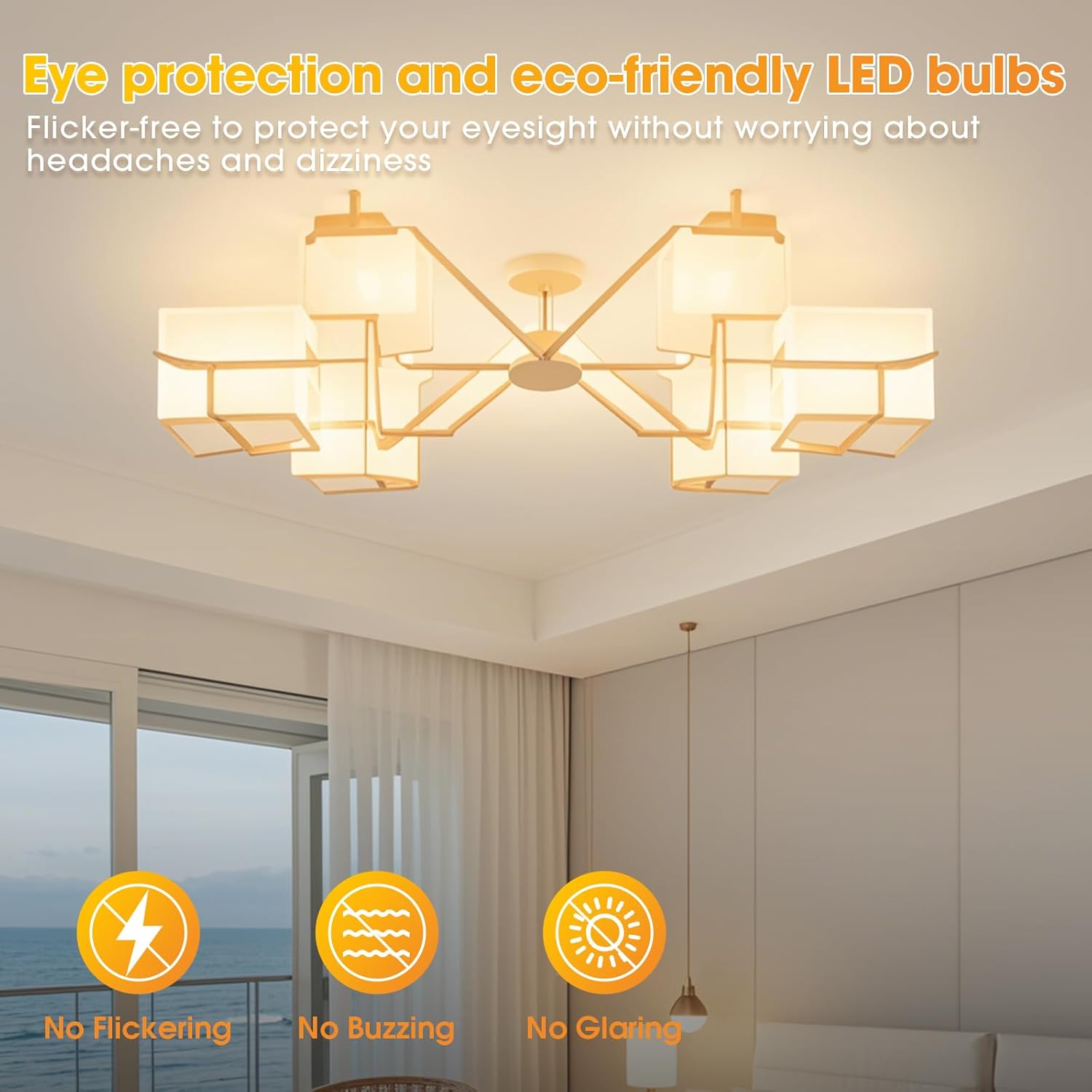 Gonhom ETL Listed 3 Way LED Light Bulbs 4 Pack,Soft White 3000K 30 70 100 Watt Equivalent, A19 Three Way Light Bulbs,E26 Base 3 Way Bulb for Reading,Bedroom Room