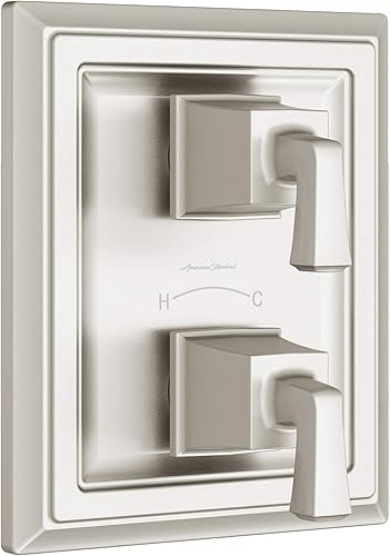 Miniatura 5 de American Standard T455740.002 Town Square S - Kit de ajuste de válvula de ducha con termostato de dos manijas, cromo pulido