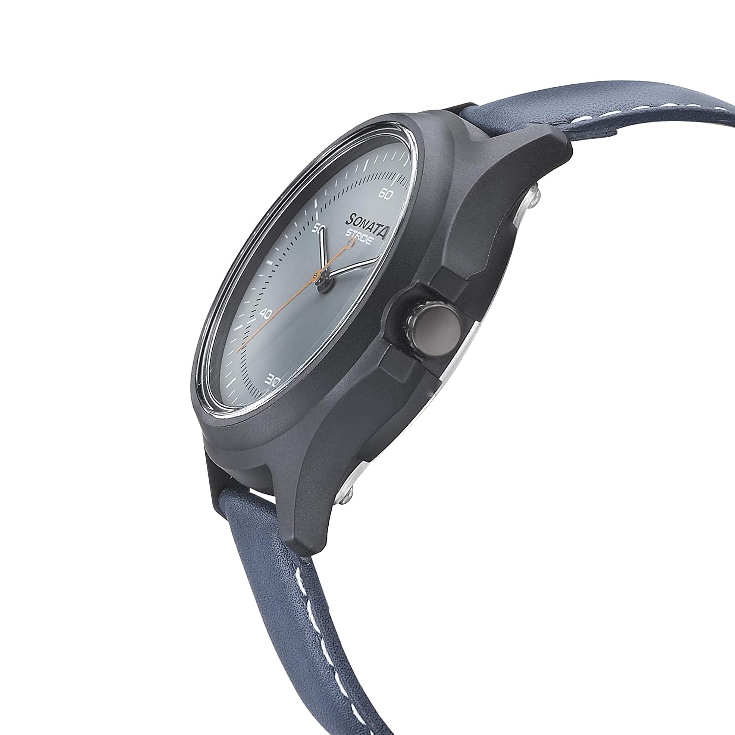 Sonata Stride Analog Grey Dial Men's 