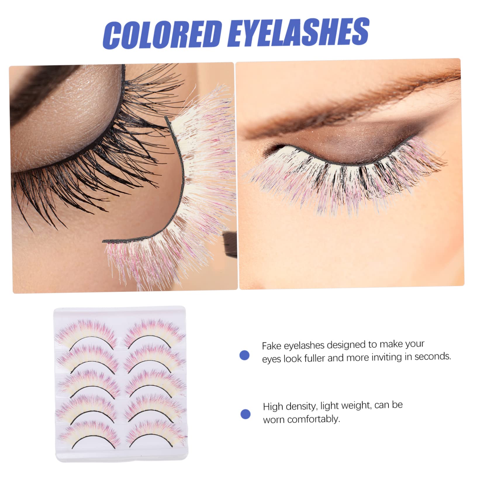 Healeved 4 Set Di Ciglia Finte A Lunghezza Intera Extension Per Ciglia Soffici 3d Look Per Donne Per Trucco Da Sfilata Di Moda 5 Paia*4