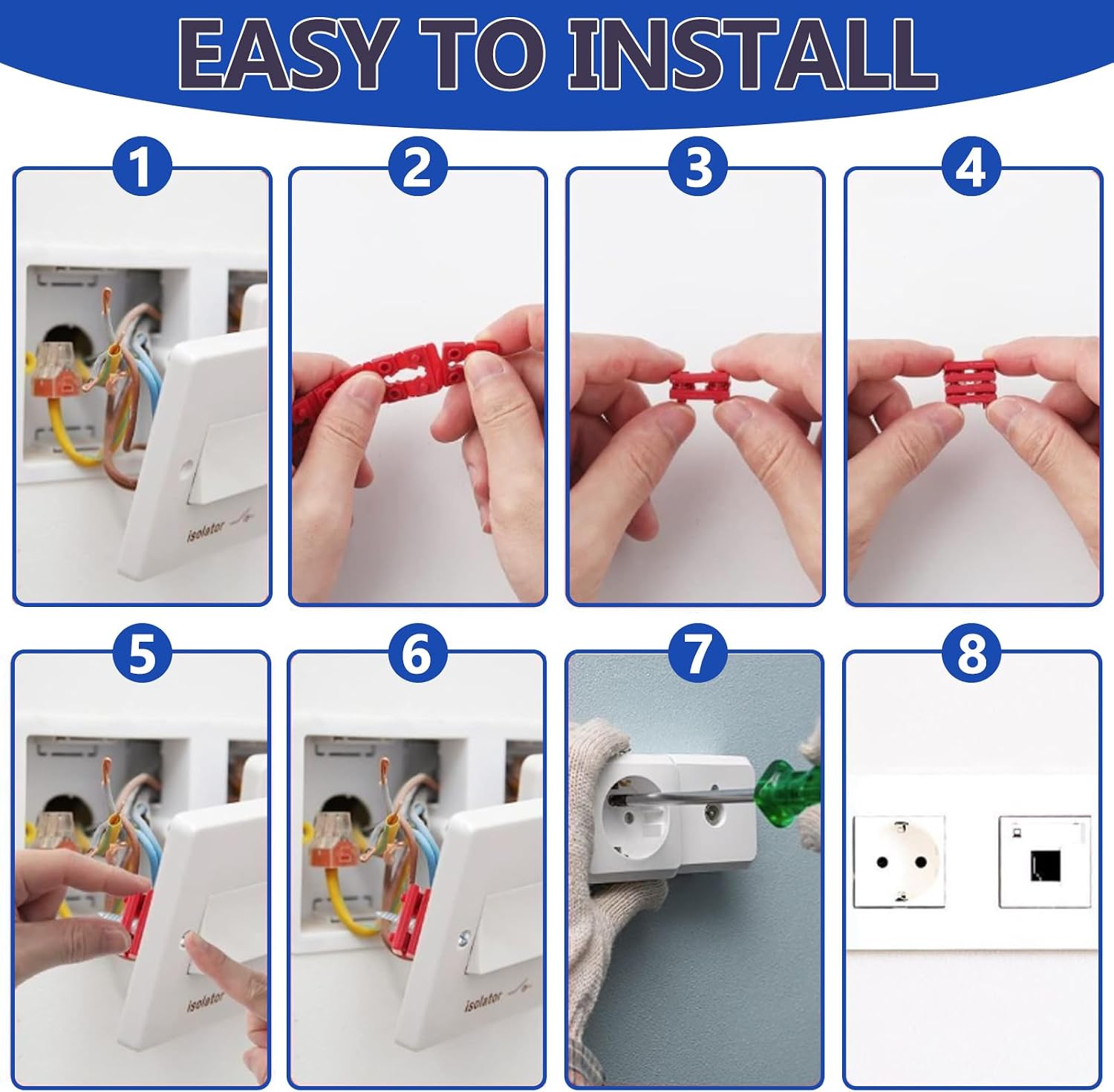 168pcs Wall Plate Screws with Outlet Spacers Kits, 3/8", 9/16", 3/4", 1", 1.2" Outlet Screws 6-32 and Receptacle Spacers for Switch Electrical Box