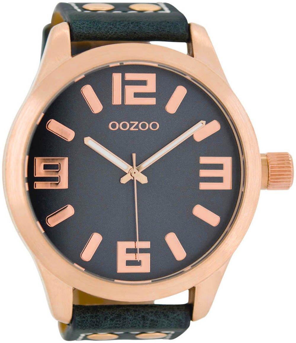 Oozoo C1107 – Watch for Men, Leather Strap