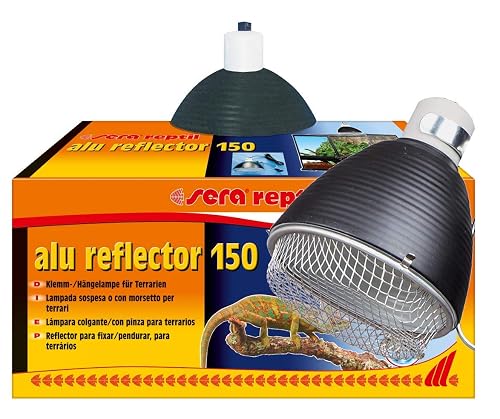 sera Reptil aluminio reflector 150 - Lámpara de sujeción y suspensión para terrarios