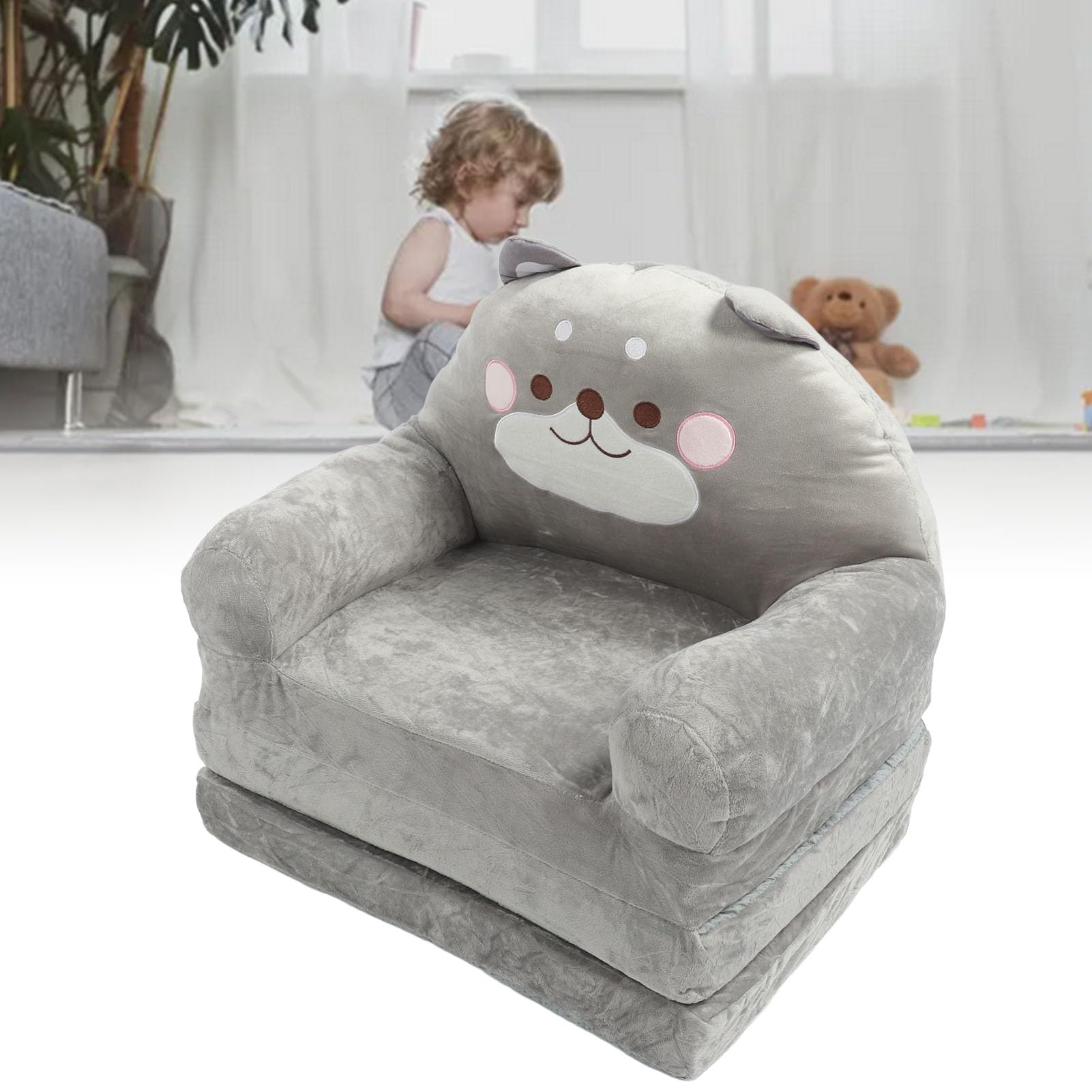 Amazon.co.jp: 幼児用椅子 快適、幼児用椅子 キッズカウチ 折りたたみ 