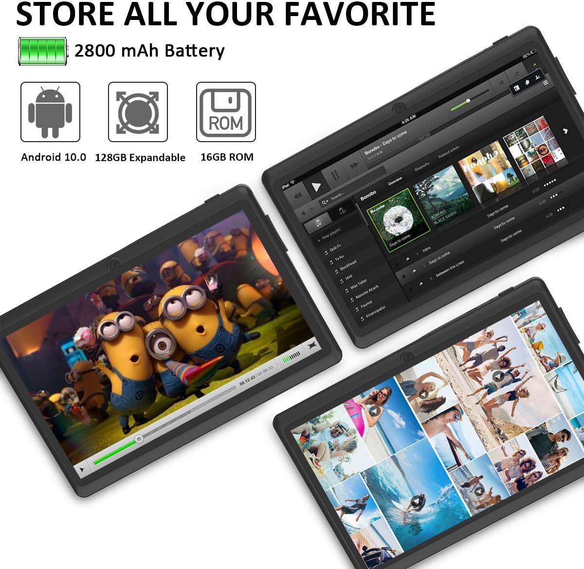 100 安心保証 送料無料 新品 ブラック Android子供用タブレット 7インチタブレット タブレット クアッドコアcpu 16gbストレージ Wi Fiモデル 1024 600 Ipsディスプレイ Bluetooth Fm機能搭載 Myr 最も優遇 Antofagastaen100palabras Cl