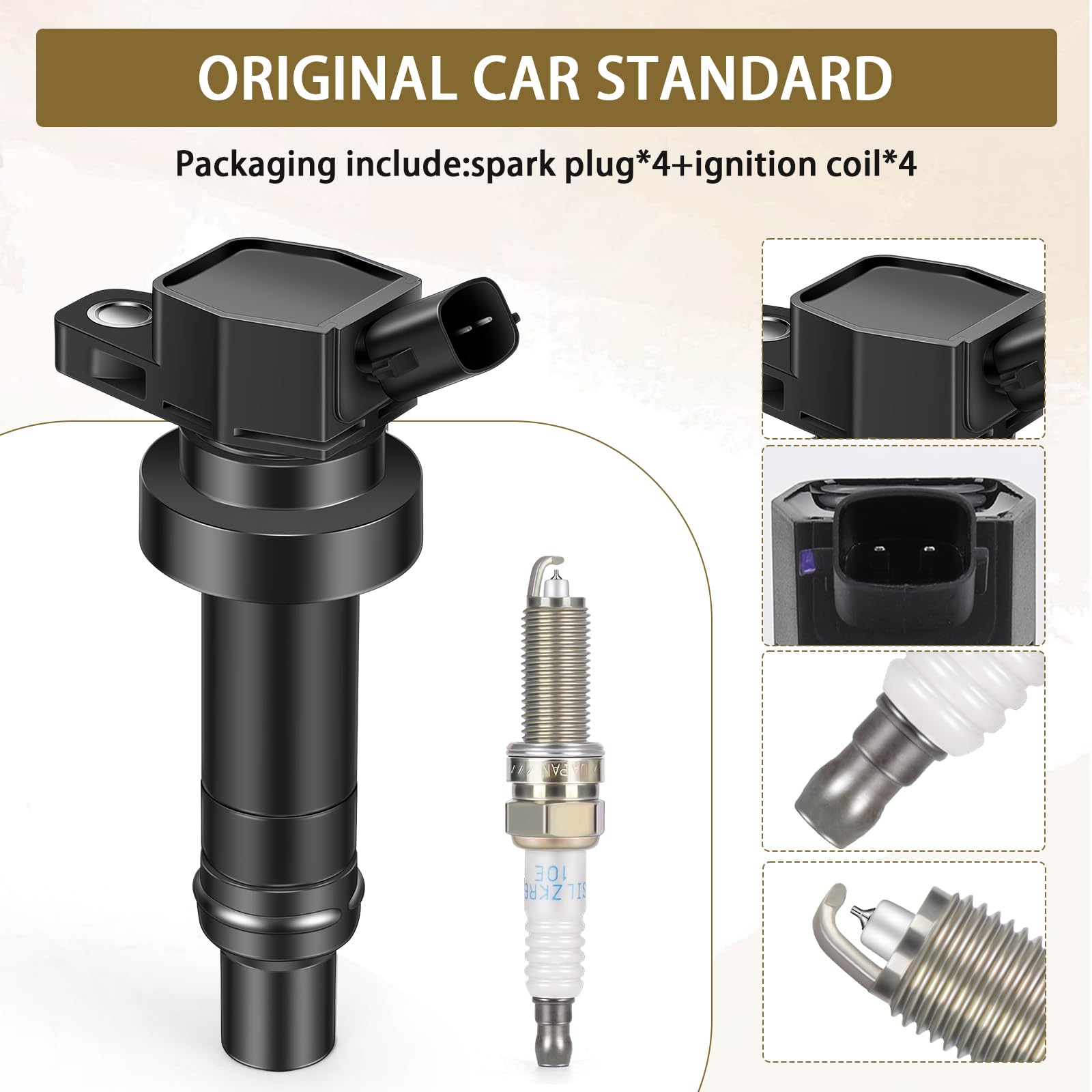 For 2012-2015 Hyundai Accent Kia Soul 1.6L Engine 4pc Ignition Coil - Foto 11