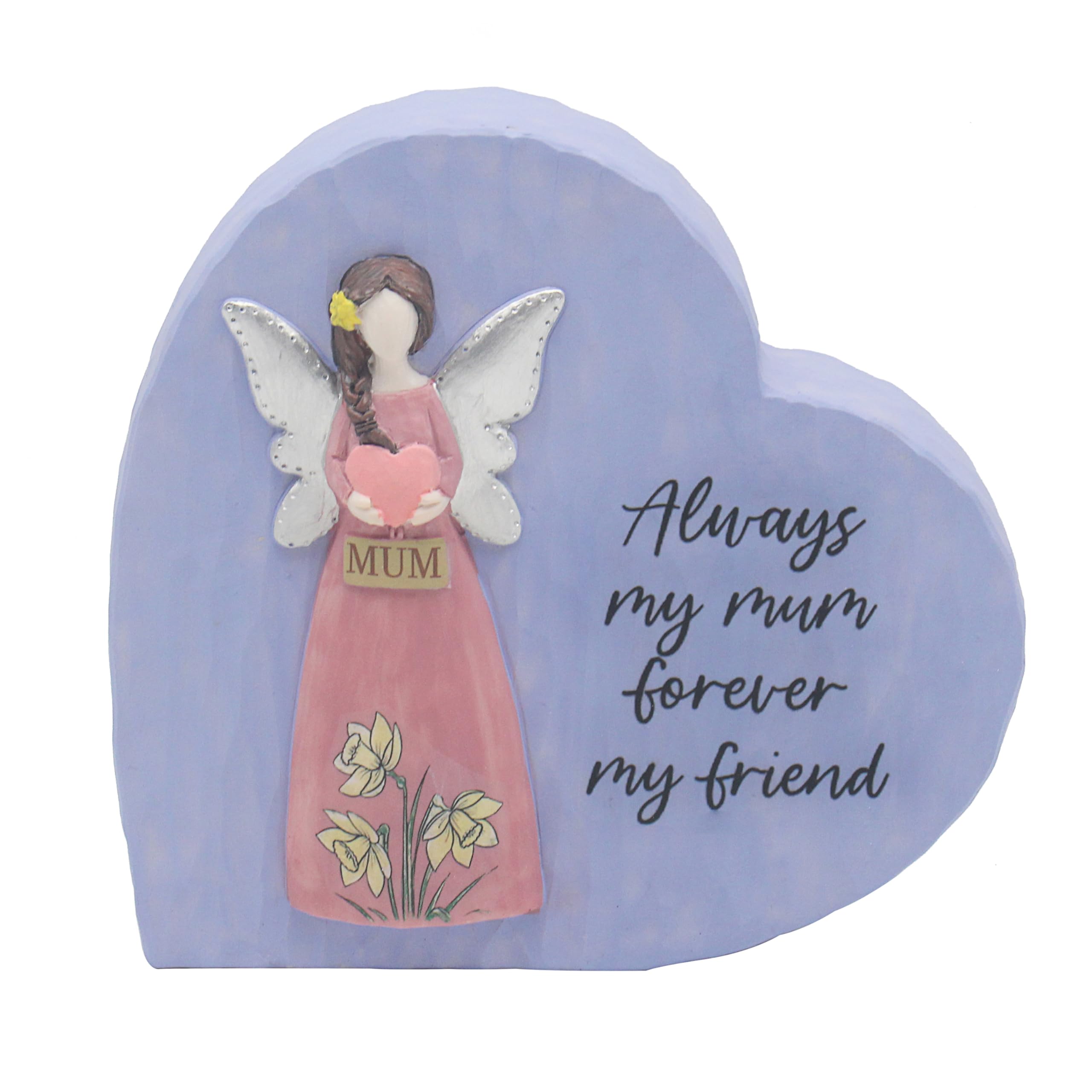 Lesser & Pavey Love & Affection Heart Mum By Love & Affection | Decorative Heart Shaped Ornament for Mum for Mother's Day, Birthdays, or Special Occasions | Elegant Home Décor
