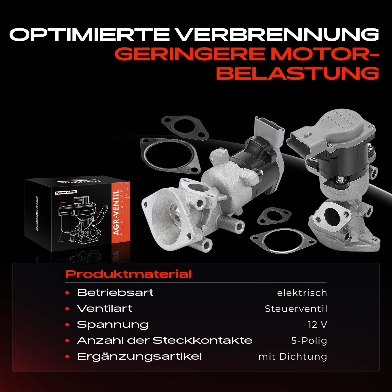Frankberg 2 válvulas EGR enfriadoras de recirculación de gases de escape | Compatible con: Discovery III L319, Discovery III Furgoneta L319, R.a.n.g.e R.o.v.e.r Sport L320, Discovery IV L319