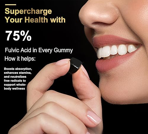 Miniatura 6 de Shilajit - Gomitas con Ashwagandha, cúrcuma, orgánicas, sin azúcar y veganas, Shilajit del Himalaya para hombres y mujeres, energía, calma,