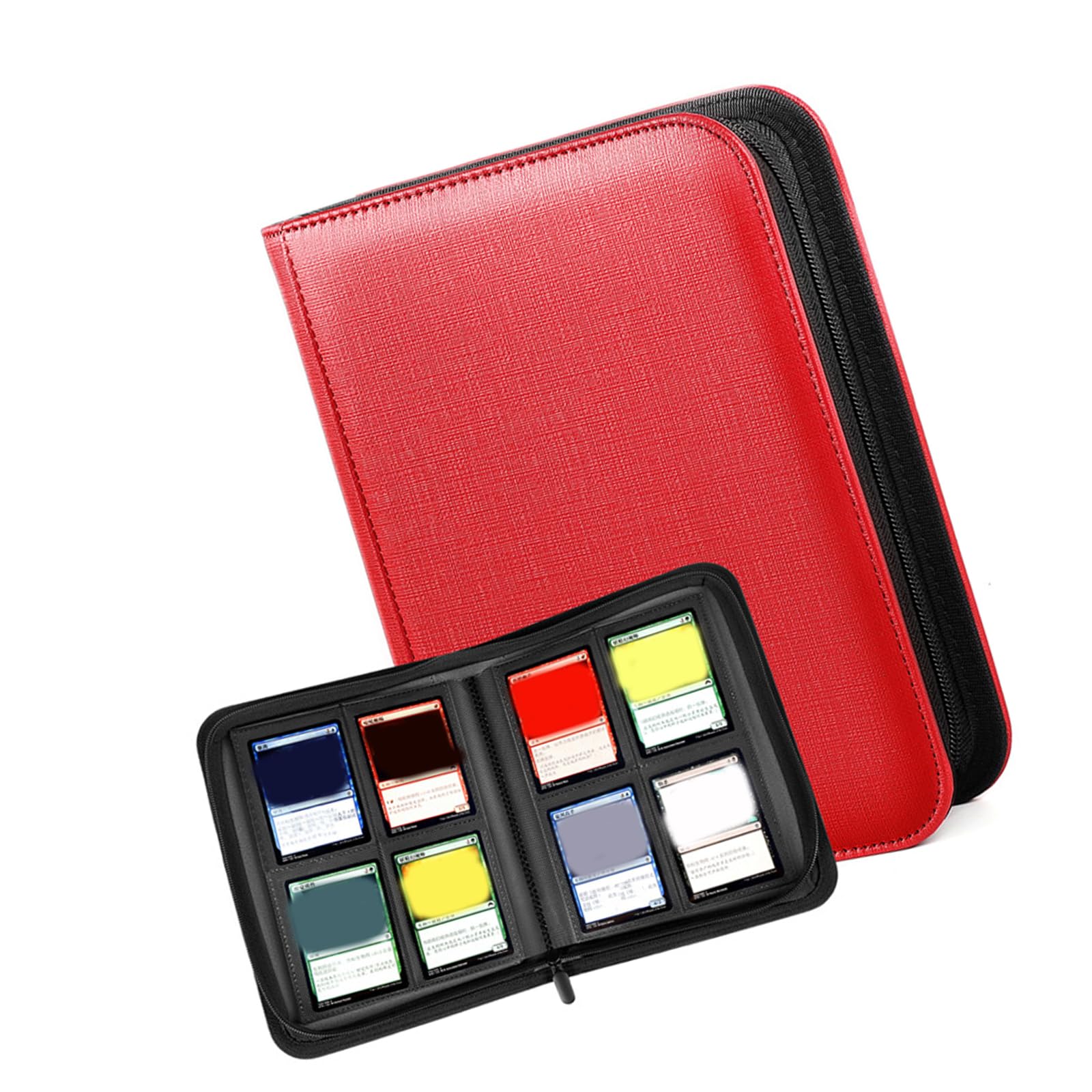 4 Pocket Card Album Trading Cards Case 160 Capacity PU Leather Trading Cards Binder for Collectible and Sports Sports Collector Book