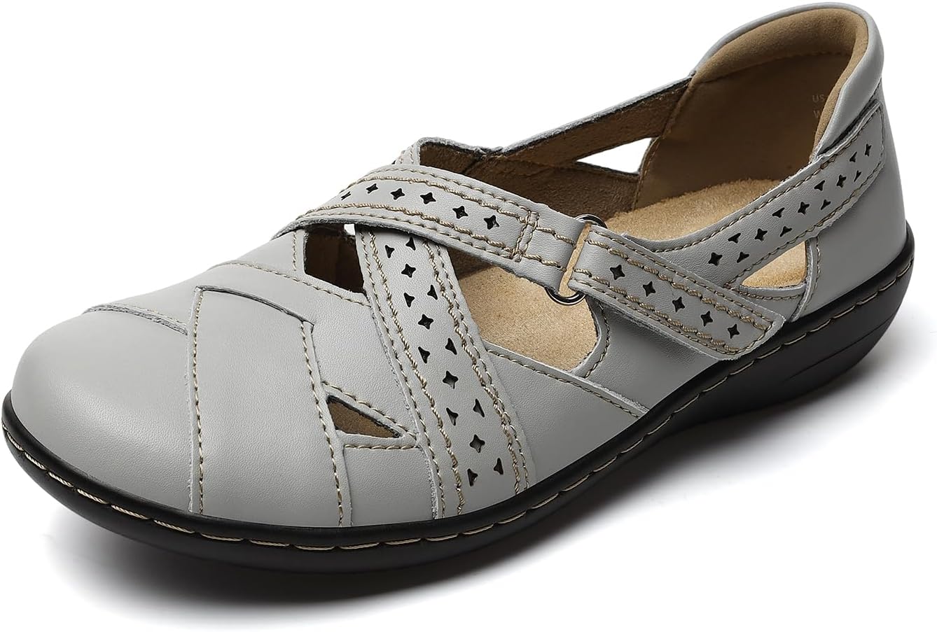 TERRIKAT Women's Casual Loafers Cute Slip On Comfort Walking Flats Leather Driving Moccasins Fashion Closed Toe Boat Shoes - Image 4