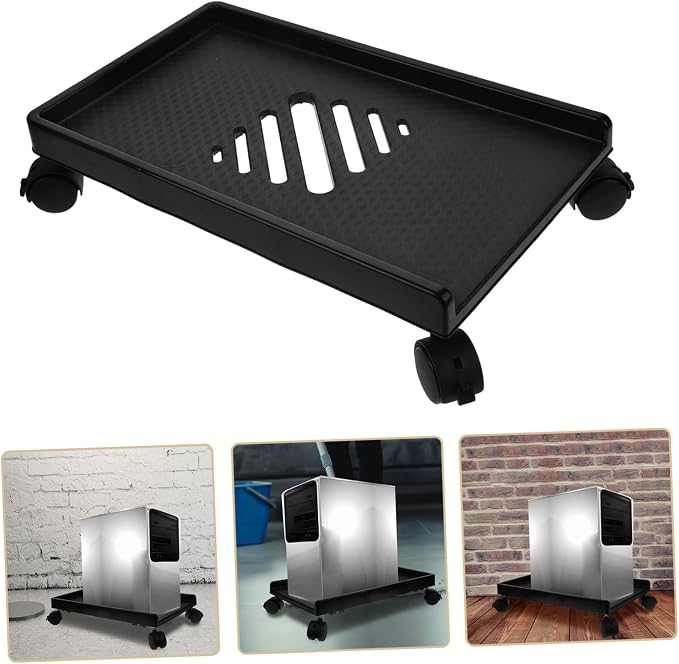 Soporte para CPU VILLCASE con ruedas y ventilación miniatura 5