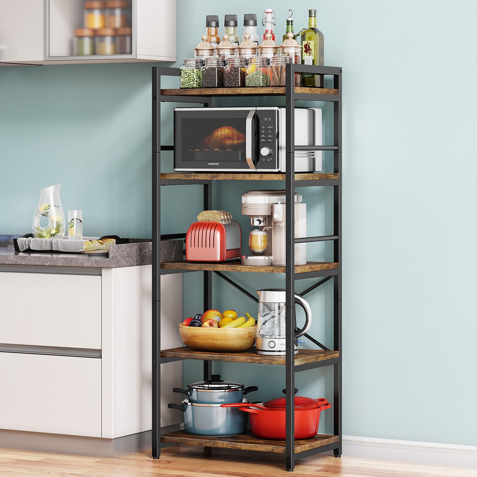 Denkee 5-Tier Bakers Rack - kitchen furniture | Mubboo