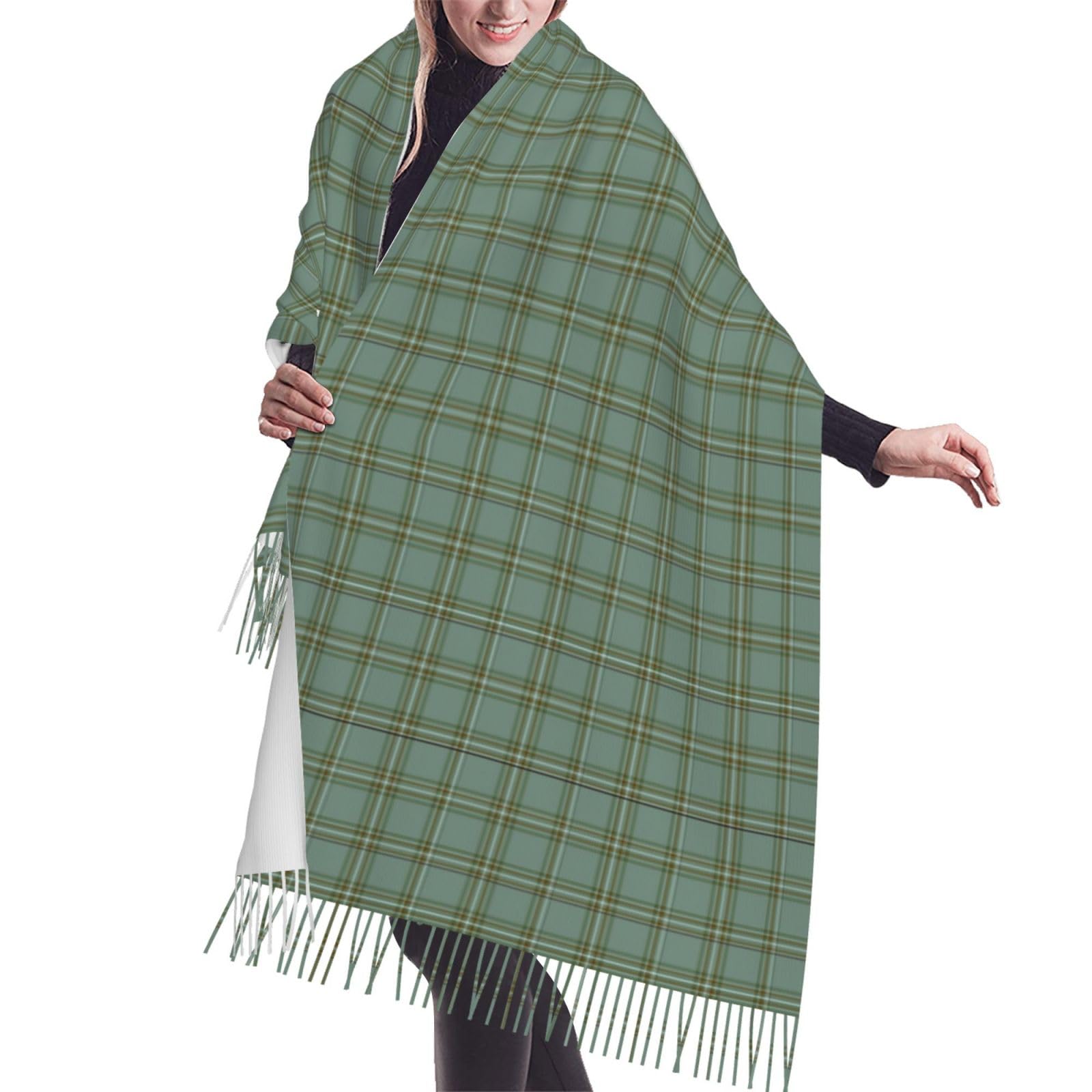 peiyeety Clan Kelly Tartan Cashmere Fringe Scarf Autumn And Winter Scarves The Most Soft Classic