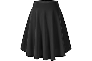 Women's Basic Stretchy Flared Skirt