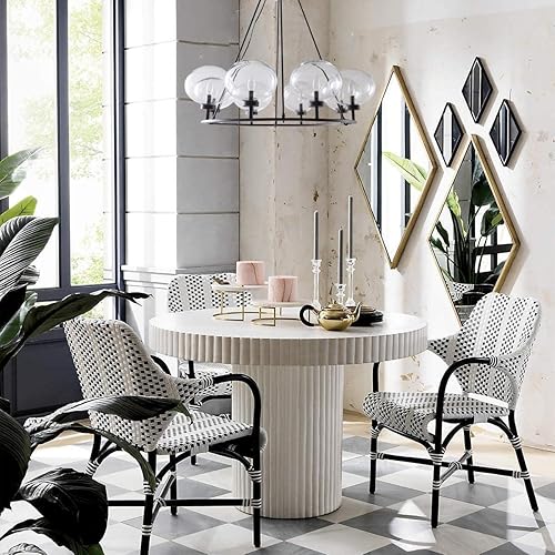 Miniatura 9 de Maisie - Lámpara de araña redonda con globo de vidrio (negro mate)